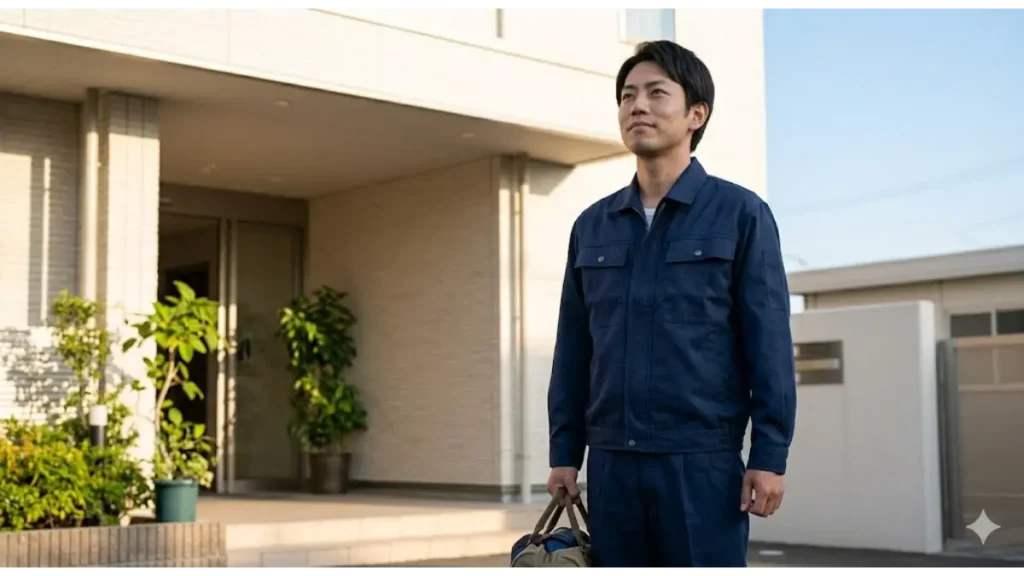 交通費がない 寮付き求人で仕事と住居を得て、笑顔で再出発する男性